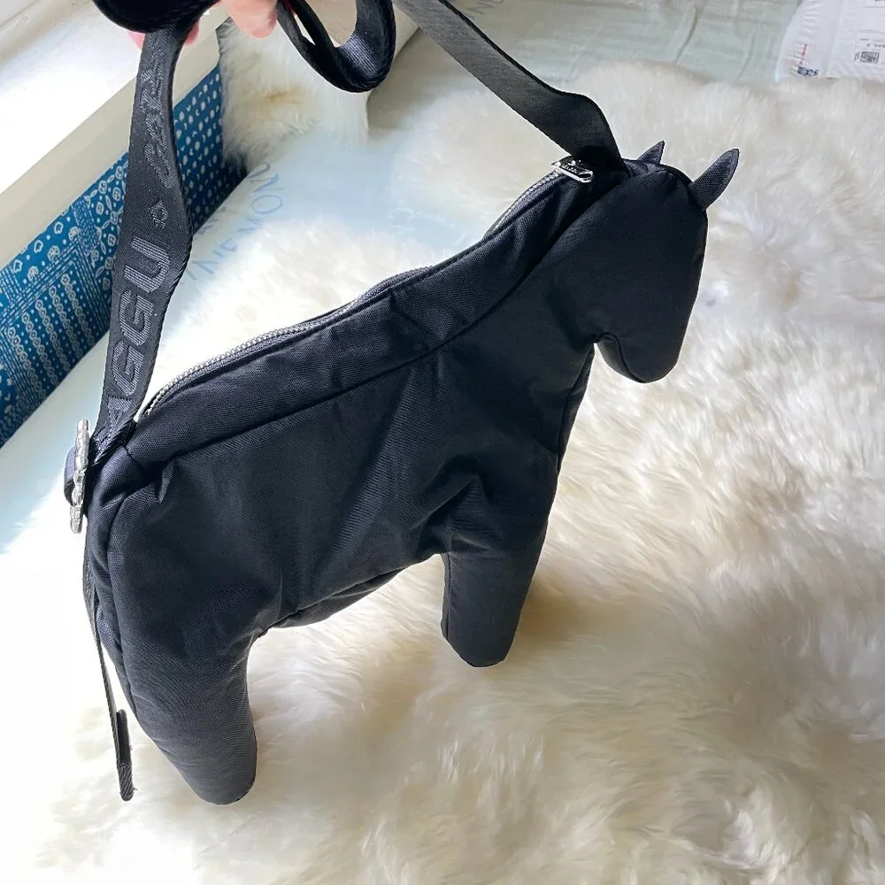 BAGGU x Collina Strada NWT Horse Bag - Black - Picture 4 of 5